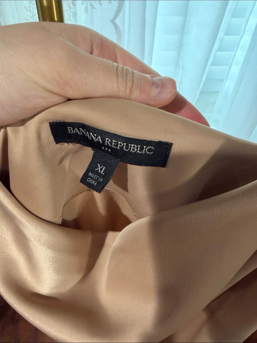 Banana Republic Tan Cowl-Neck Midi Slip Dress - Picture 2 of 4